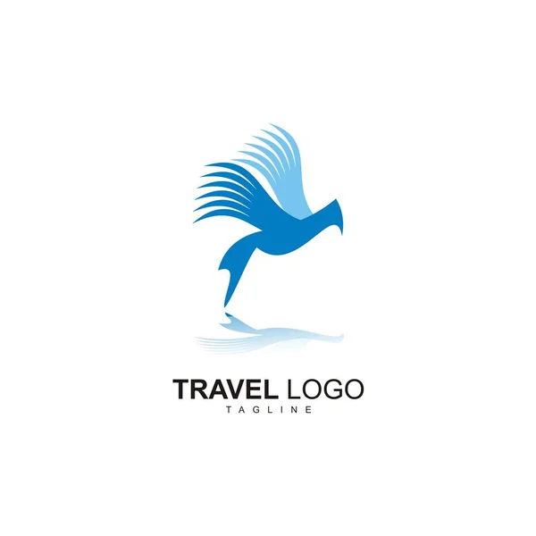 Wpłać Nowe Logo Podróży — Wektor stockowy