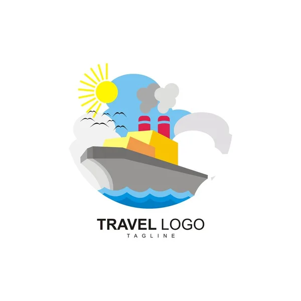 Deposite Nya Travel Logotyp — Stock vektor