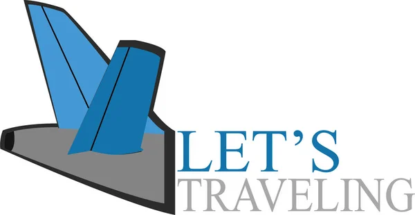 Σχεδιασμός Και Πρότυπο Λογότυπου Ταξιδιού Εικονίδιο Ταξιδιωτικού Συμβόλου — Διανυσματικό Αρχείο