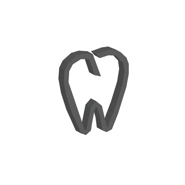 Deposito Logo Parte Dentale — Vettoriale Stock
