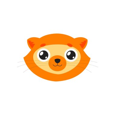 kedi suratlı vektör logosu