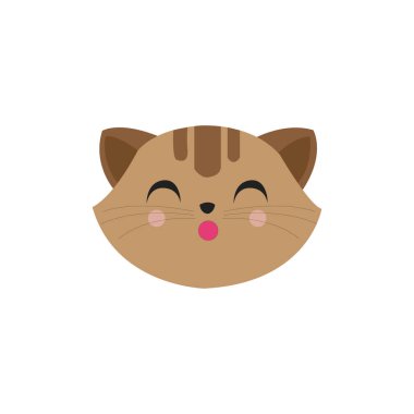 mevduat kedi yüz vektor