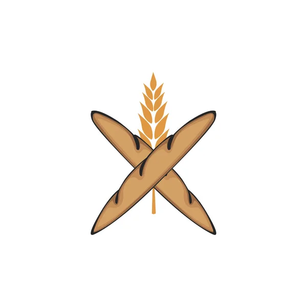 Pfand Bäckerei Lebensmittel Logo — Stockvektor