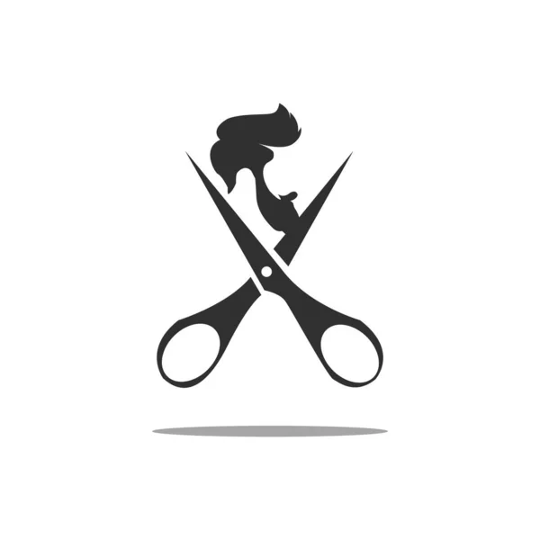 Depósito Barbería Arte Logo — Archivo Imágenes Vectoriales