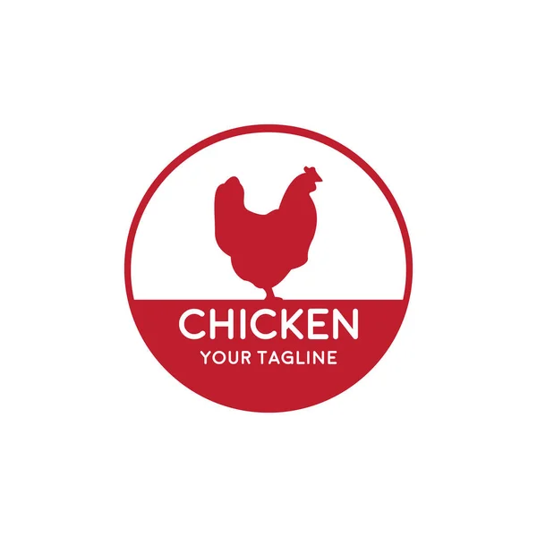 存放鸡肉艺术标志 — 图库矢量图片