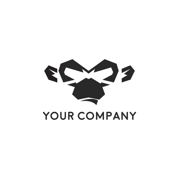 Złożenie Logo Małpy Zwierzęcej — Wektor stockowy