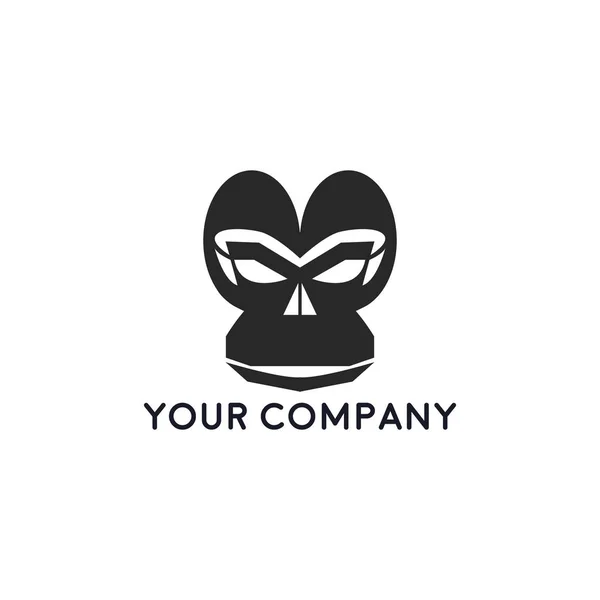 Depósito Animal Macaco Logotipo —  Vetores de Stock