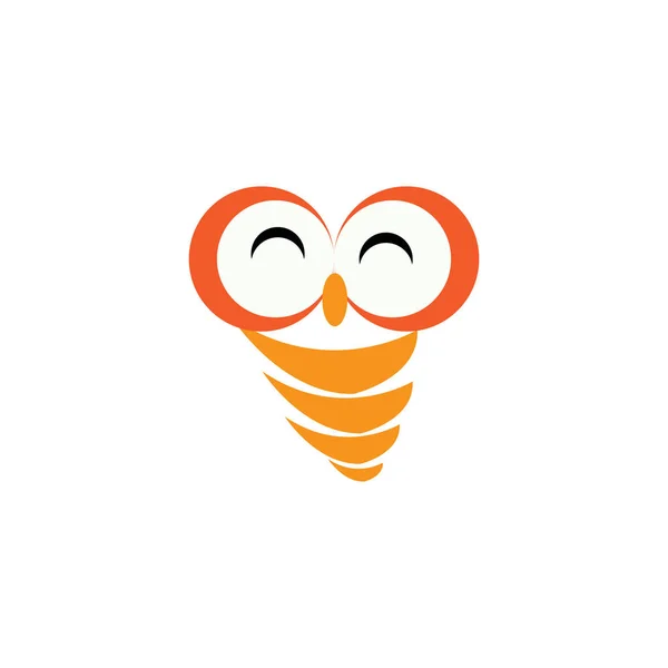 Логотип Тварини Сови — стоковий вектор