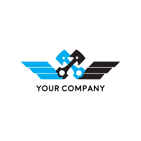 Deposito Logo Motore Personalizzato — Vettoriale Stock