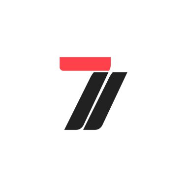 7 numaralı logo modern tasarım