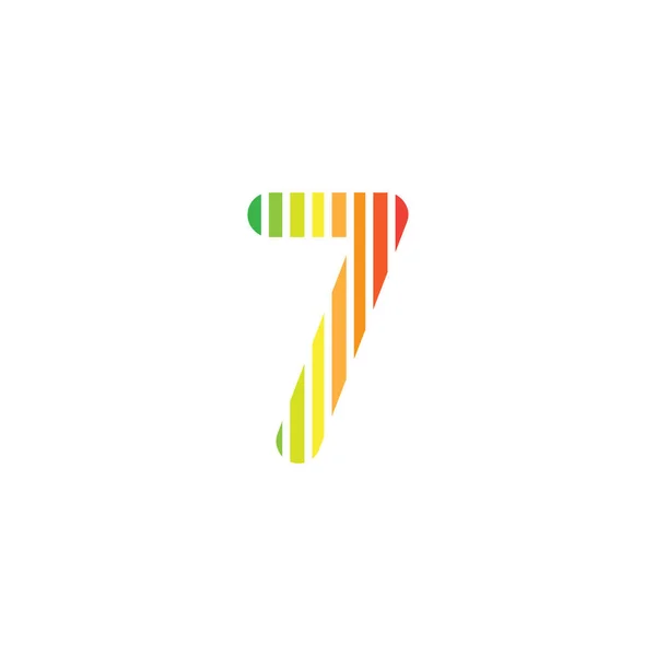 Wpłać Siedem Logo Część — Wektor stockowy