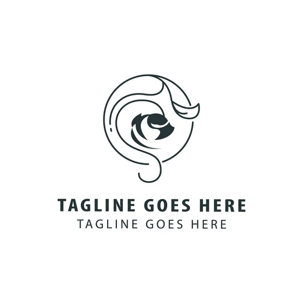 Şakayık çiçeği logosu tasarım şablonu. Çiçekçi logo simgesi.