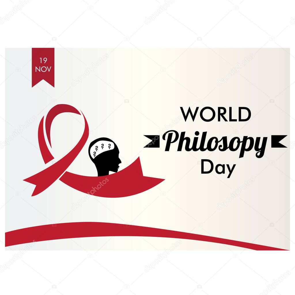 vector illustration of World Philosophy Day background. worldPhilosophy Day design.