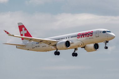 Airbus A220-300 Iniş İsviçre tarafından işletilen