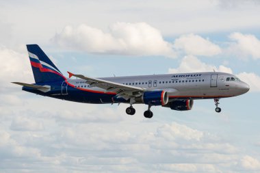 Airbus A320-214 iniş te Aeroflot tarafından işletilen