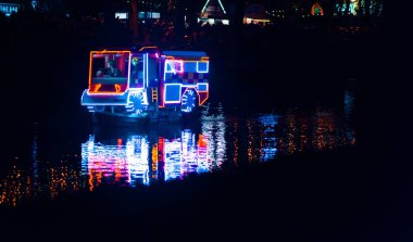 Matlock Bath, İngiltere - 6 Ekim, 2018:Matlock banyo Aydınlatmaları
