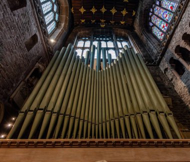 Chester, Ingiltere-8 Mart 2019: Chester organ yakın yukarı