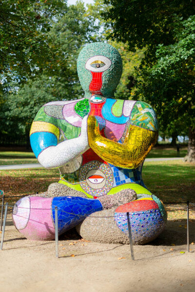 WEST BRETTTON, UK - 30TH SEPTEMBER 2018: Sculptures from Yorkshire Sculpture Park
