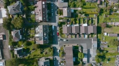 Graves Park yakınlarındaki eteklerinde Sheffield şehrinin havadan görünümü - Sonbahar 2019