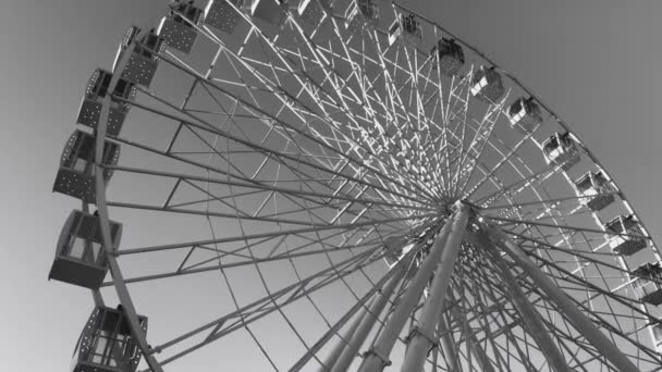 Ferris Wheel High Carousel Sky — Stock Video