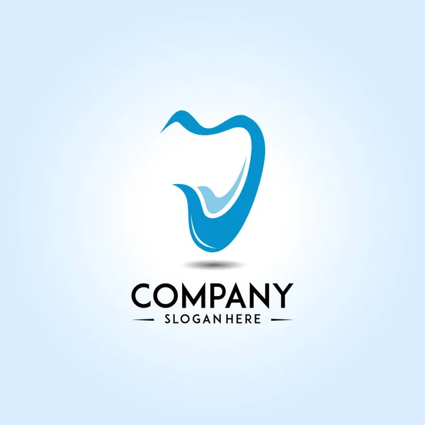 Logo wektor szablon dla dental clinic lub zdrowia firmy lub itp — Wektor stockowy