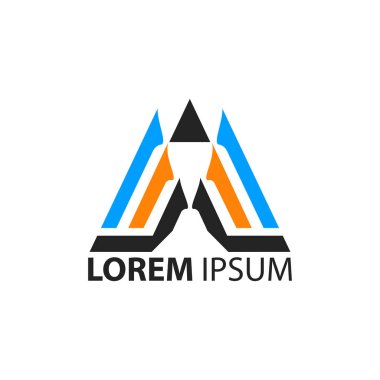 Soyut logo vektör şablonu