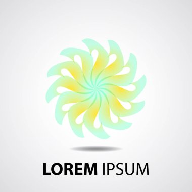 Soyut sembol vektörü. Soyut süs. Soyut illüstrasyon