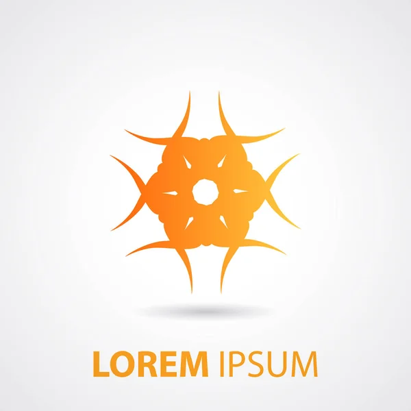 Soyut sembol vektörü. Soyut süs. Soyut logo veya simge şablonu