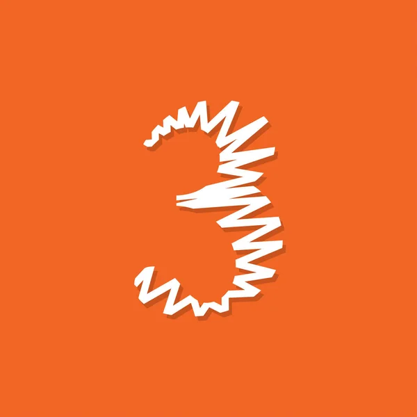 Logo numarası 3 vektör. Soyut logo numarası