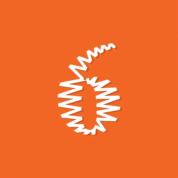 Logo numarası 6 vektör. Soyut logo numarası