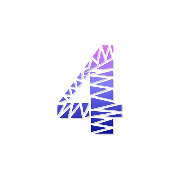 Logo Numarası Vektör Soyut Logo Numarası — Stok Vektör