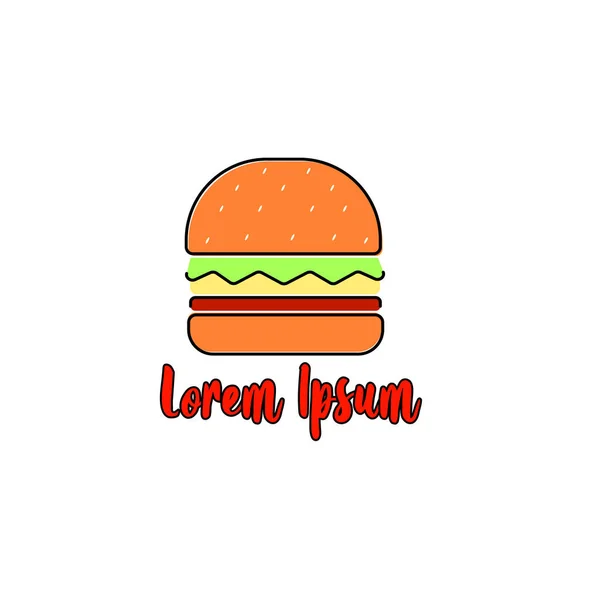 Burger logosu Restoran logosu için uygundur