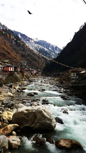 Manikaran, parvati fluss — Stockfoto