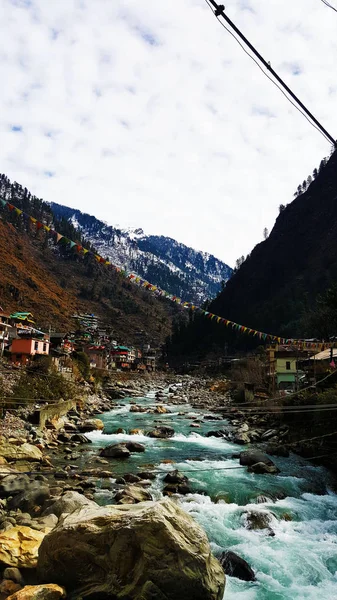 Parvati-Fluss in Kasol himachal pradesh — Stockfoto