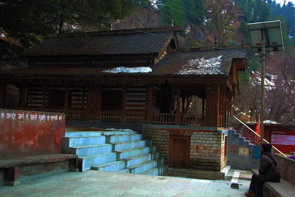 Ναός Devi Hidimda Μανάλι, Χιματσάλ Πραντές, Ινδία — Φωτογραφία Αρχείου