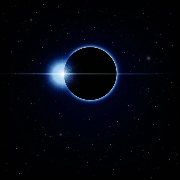 Lunar eclipse Background Vector Illustration