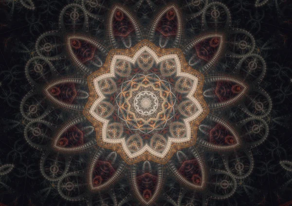 Orientalisk Mandala Design Blommigt Abstrakt — Stockfoto