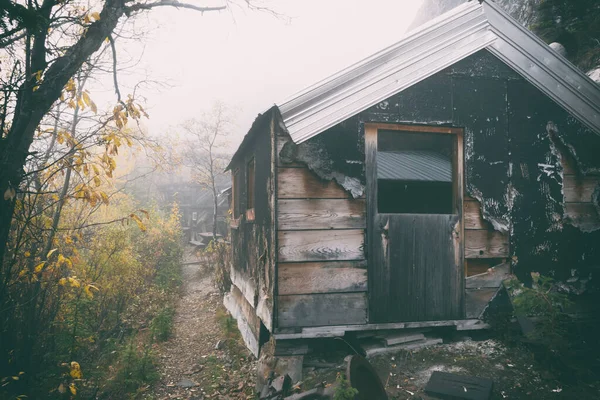 Site Minier Abandonné Effrayant Bout Route Nabesna Alaska — Photo