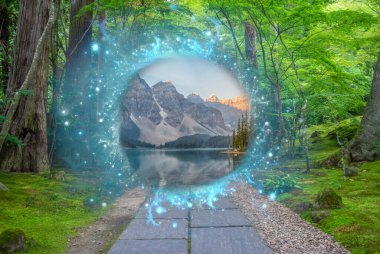 İki gerçeklik arasındaki sihirli portal