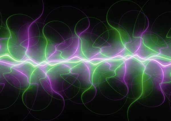 中子抽象等离子体背景 冷却电闪电 — 图库照片