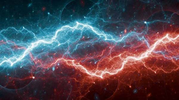 Heißes Feuer Und Eiskaltes Plasma Abstrakte Energie — Stockfoto