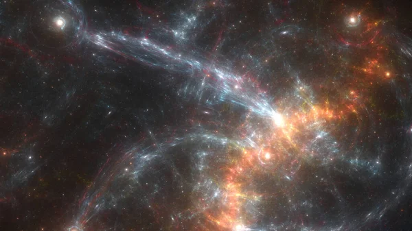 Deep Space Sterren Illustratie Fantasie Universum Achtergrond — Stockfoto