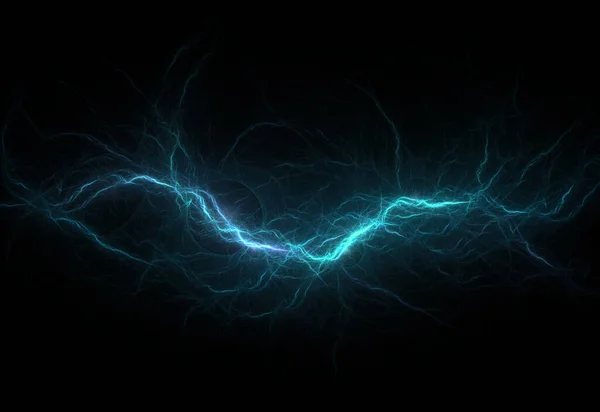 Blue Lightning Abstract Plasma Design — Stock Photo, Image