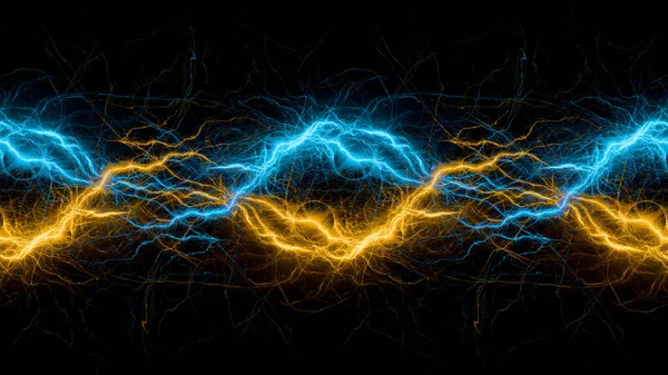 Fire and ice lightning, plasma background - Stock Image - Everypixel