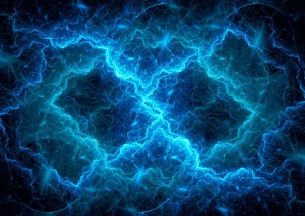 Blue Fulger Plasmă Fundal Ilustrație Electrică Abstractă — Fotografie, imagine de stoc
