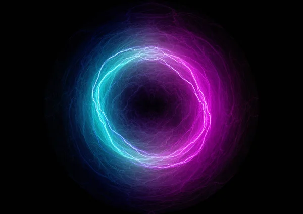 Neon Kreis Abstrakter Plasma Hintergrund — Stockfoto