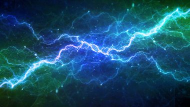 Mavi plazma, soyut elektrik şimşeği
