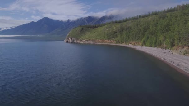 Jezero Bajkal Hory Kolech — Stock video