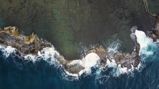 イスラエル 地中海 エーカーの古代都市の海岸 — ストック動画