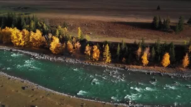 Altai Montanhas Verão Nuvens Cachoeira — Vídeo de Stock